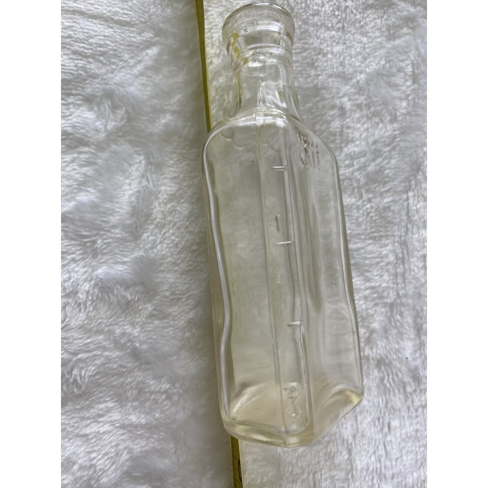 Vintage Owens 3iii Clear Glass Medicine Bottle Graduated Measurements Apothecary - Picture 6 of 6